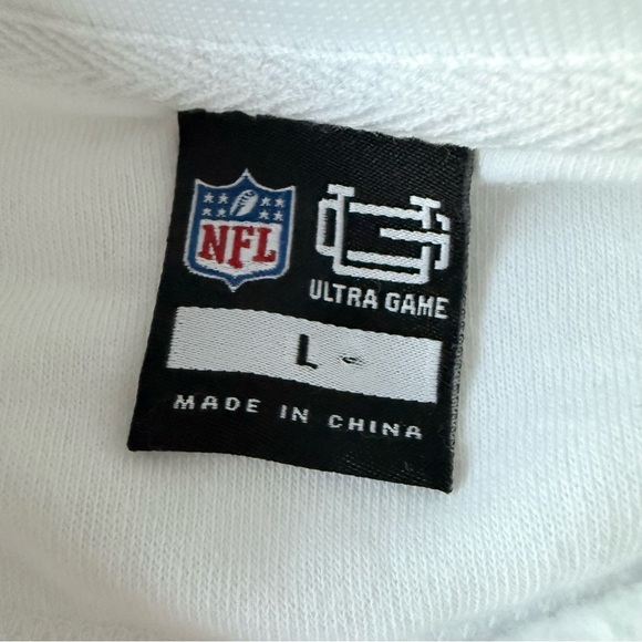 NWT Jets White and Green Sweatshirt with Black Detail, Size Large - Picture 6 of 6